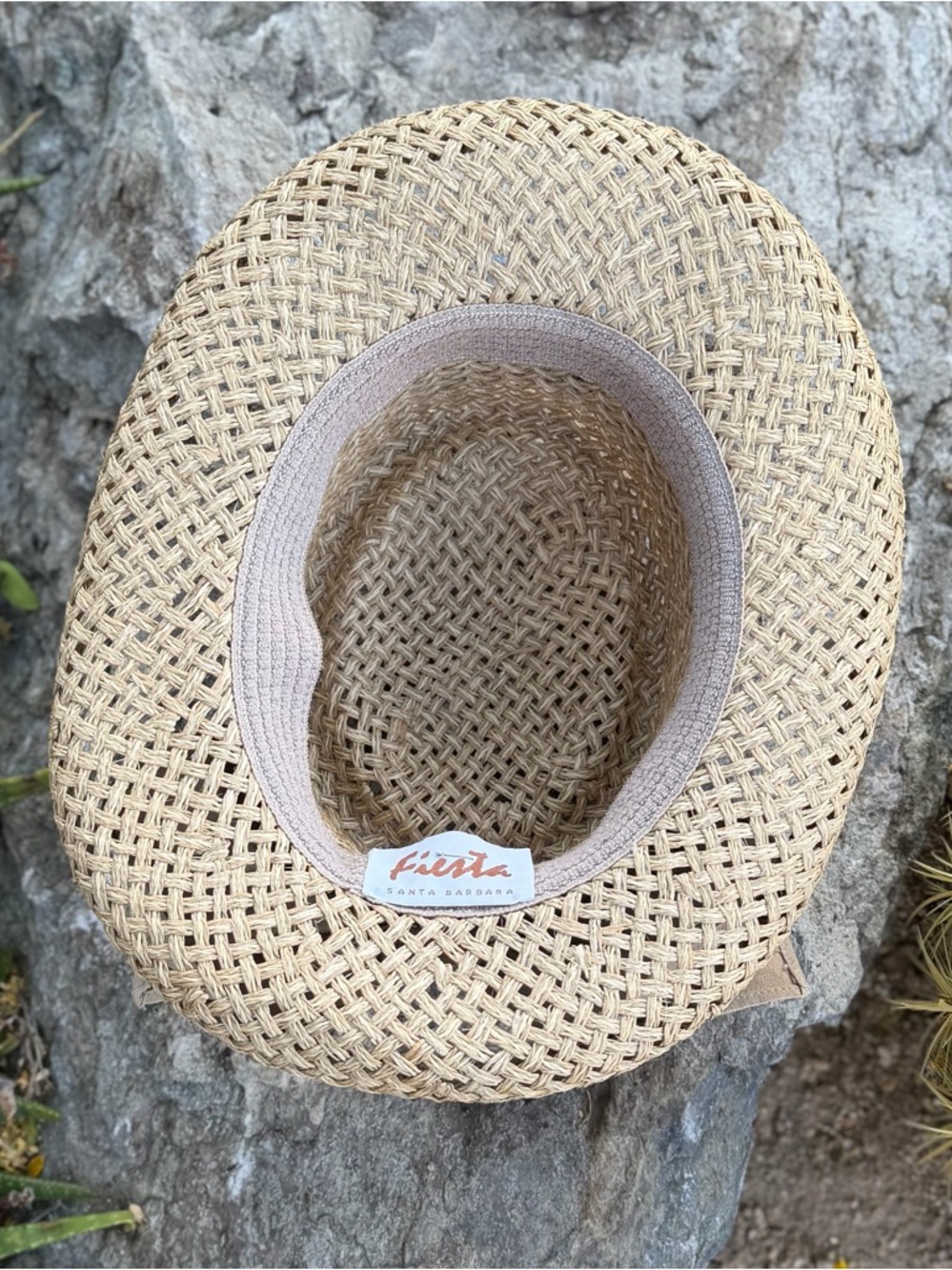 Fiesta Natural Straw Sun Hat with Tan Band + Bow - Picture 4 of 10